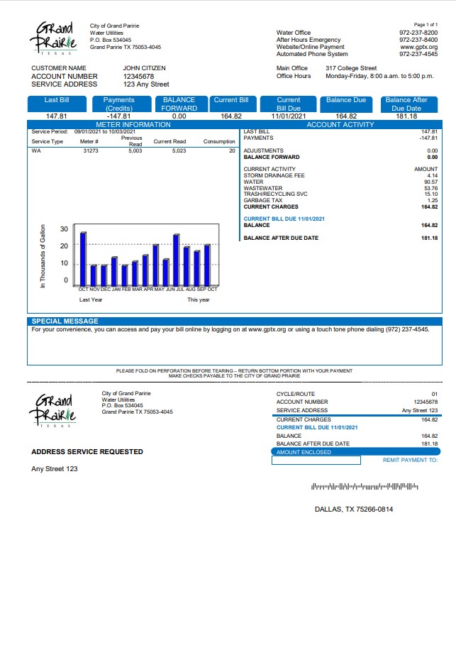 Minol USA business utility bill 